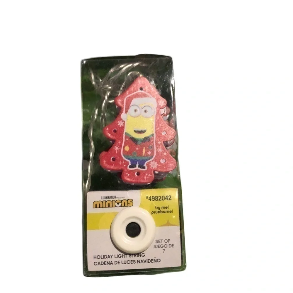Despicable Me Christmas Tree String Lights NEW Minion 7 Lights Decorations